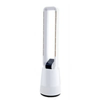 BuyWeweek Simple Deluxe Tower Fan, Таймер за скорост и часове, ° Осцилиращ вентилатор без острие, с дистанционно управление, вентилатор на въздушния циркулатор за стая, бяло