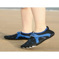 Frontwalk дамски мъжки водни обувки бос аква чорапи дишащи плувни плажни обувки упражнение против плъзгане апартаменти Момичета момчета бързи сухи маратонки тъмно черно 2y