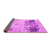 Ahgly Company Indoor Square Oriental Pink Industrial Area Rugs, 4 'квадрат