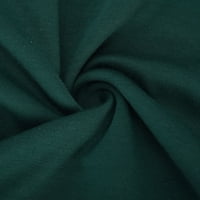 Качулки с дизайни шия с дълъг ръкав твърда раница зелена полиестерна жена качулка пуловер с джобове