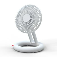 Преносим вентилатор на вентилатора на малки бюро, вентилатор с вентилатор с вентилатор с батерия с въртене 360 ° и триетапен сгъваем дизайн usb вентилатор за домашен офис на открито пътуване