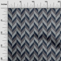 OneOone Cotton Cambric Dark Navy Blue Fabric Stripes Шиещи занаяти проекти отпечатъци от плат от двор Wide-QRM