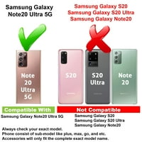 Vibecover Slim Case, съвместим за Samsung Galaxy Note Ultra 5G ,, Общ капак на охраната FLE TPU, Rose Oblines