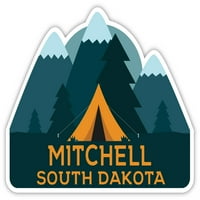 Mitchell South Dakota Souvenir Vinyl Decal Sticker Camping Design Design