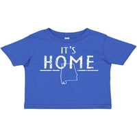 Inktastic Това е дома- Алабама Очертайте затруднени текстови подаръци Toddler Boy или Thddler Girl Тениска
