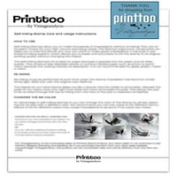 Printtoo не е прехвърлящ се само за самостоятелен мастив каучук печат офис стационарен печат-червен