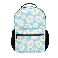 Autrucker Zipper Junior Girls College Bookback Backpack Little Daisy Pattern