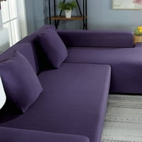 Полиестерски фибри диван копнеж за диван с форма L, мек еластичен диван с шахта с нехид пяна, машинна миеща се-E-L форма