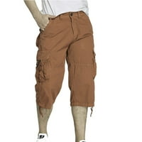 Jmntiy товарни панталони за мъже ежедневни чисти цветове на открито джобни плаж работни панталони панталони панталон