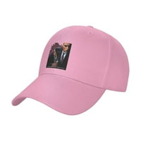 Cepten Men's & Women Hip Hop Уникален печат с американски психо дизайн филм лого на ужасите регулируема бейзболна шапка розово