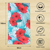 Отпечатана плажна кърпа за плуване, безпроблемна, бързо сушеща седалка, отпечатана плажна кърпа - стил: Style4;