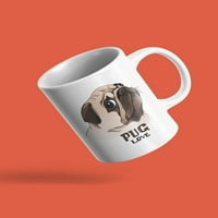 PUG LOVE PORTERTEAG MUG -IMAGE от Shutterstock