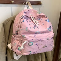 Frontwalk College Backpack Top Handle Bookbag многофункционална водоустойчива дневна мулти джобове Студент момичета розово