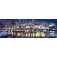 Пристанище Монте Карло Монако печат на плакат