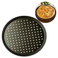Kiskick Carbon Steel незалепваща пица за печене на пица тиган табла за табла - инструмент за печене на софтуер за перфектна кора