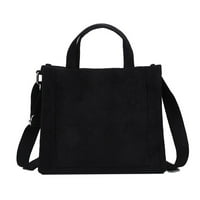 Tureclos Crossbody Единично рамо малка чанта ежедневна чанта за пратеник със страничен джоб голям капацитет квадратна чанта аксесоари подаръци черно