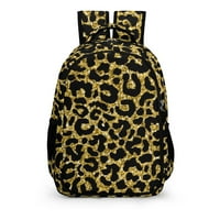 Леопардова печат Ученик раница Регулируема каишка Училищна чанта за момичета момчета водоустойчиво за пътуване