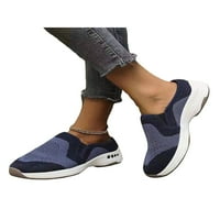 Woodbling Women's Mules Shoes Slip on Sneakers Mesh Flats Дишащи обувки за неплъзгащи се пешеходни обувки