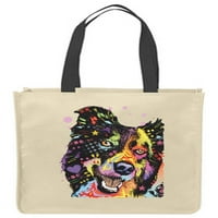 Платно тотални чанти игриви неонови куче куче многократно пазаруване забавни чанти за подаръци