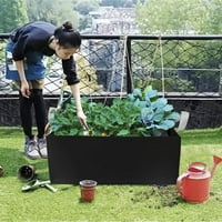 Creativearrowy квадратна градина отглеждане на чанти за зеленчуци за плантатор с дръжка с дръжка