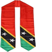 Сейнт Китс и Невис Флаг Абитуриент откраднаха шал за крило