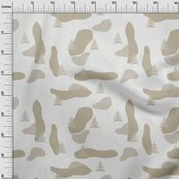 OneOone Cotton Jersey Dusty Grey Fabric Abstract Fabric за шиене отпечатана занаятчийска тъкан край двора широк