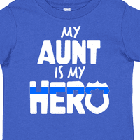 Inktastic леля ми е моят герой полицай семеен подарък за малко дете или тениска за момиче