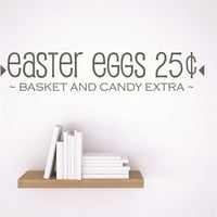 Нови идеи за стени Великденски яйца 25 ¢ ~ кошница и бонбони Exta ~ Празнична цитат