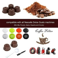 Задайте чаши за кафе за пълнене за Dolce Gusto Nescafe Филтър за многократна употреба POD A8V5