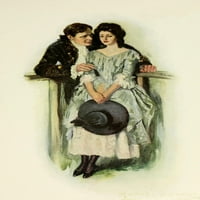 Известни любовни песни Old & New Demure Poster Print от Кларънс Ф. Ъндърууд