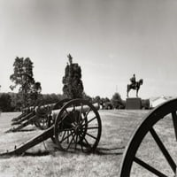 Канони на бойно поле, Bull Run Battlefield, Манасас, Вирджиния, САЩ за печат на плакат