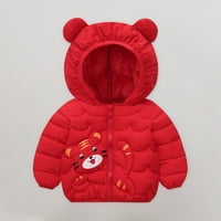 Палто за малки деца якета с качулка уши Топ топли бебешки дрехи палто снежен костюм с цип сгъст