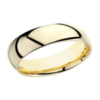 Мъжки 14k жълто злато комфорт приляга сватбена лента пръстен