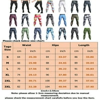 WRCNOTE Мъжки средна талия Бързи сухи фитнес чорапогащи тънки годни джогинг еластични талия панталони флорални отпечатани гамаши сива линия 3xl