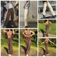 Женски дънки Nokiwiqis, плътни панталони с висок цвят на талията