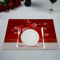 Честита картичка за Свети Валентин със сърдечна позиция, набор от таблици с таблици