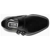 Мъжки Stacy Adams Kilgore Plain Toe Double Monk Strap Shoes Black 6-001