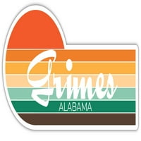Grimes Alabama Sticker Retro Vintage Sunset City 70S Естетичен дизайн