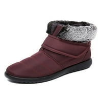 Ritualay Women Winter Boot Fau Fur Snow Boots Плъзнете върху топли обувки Небрежно дишащ глезена Бути