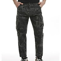 Cllios Мъжки товарни панталони плюс размер мулти джобове панталони на открито тактически панталони, работещи с работно облекло Панталони