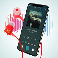 Urban R кабелни слушалки с ухо с микрофон за Philips S с кабел без заплитане, шум, изолиращи слушалки, дълбок бас, в силиконови съвети за ушен пъп