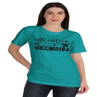 ИНКМЕСО ЖЕНИ Официално ваксинирани забавни про-ваксини на екипажа на тениската тениска