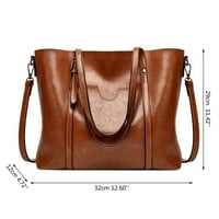 Чанта за жени чанти за жени големи дизайнерски дами чанта джобна чанта от кожена пратеница чанти Pu Blue