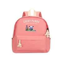 Sanviglor Girls Backpack Top Handing Daypack чанта с голям капацитет раница срещу кражба Тийнейджър водоустойчив мулти джобове пехотно одеяло ролка Unise Pink Panda нищо