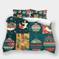 3D легло покрива утешител костюм Карикатура животни възглавници Коледни камбани Декор за юрган Комплекти комплекти