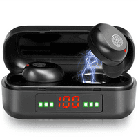 Безжични слушалки Bluetooth 5. Слушалки с цифров светодиоден дисплей зареждане Стерео мини за слушалки в слушалки за уши водоустойчиви за Realme V 5G