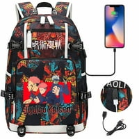 Bzdaisy Jujutsu Kaisen Backpack с USB зареждане и отделение за лаптоп Университет за деца тийнейджър