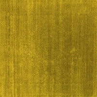 Ahgly Company Machine Pashable Indoor Rectangle Oriental Yellow Industrial Area Rugs, 5 '8'