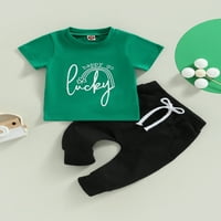 Amiliee Infant Baby Boys Summer Archesite Clothes Comple Set с тениски тениски и панталони
