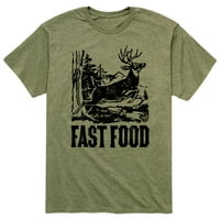 Незабавно съобщение - Бърза храна - Графична тениска с къс ръкав за мъже